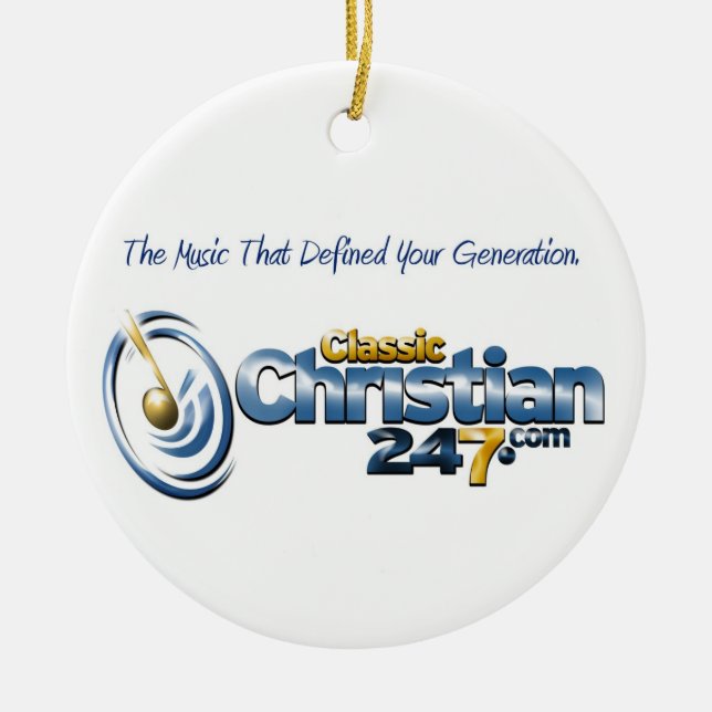 ClassicChristian247.com Circle Ornament (Front)
