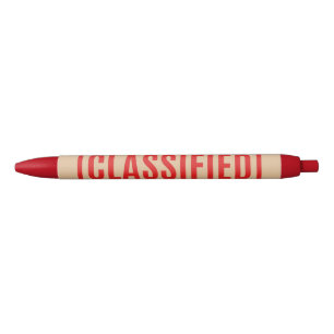 Classified Black Ink Pen
