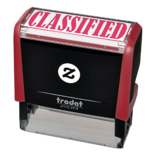 Classified Business Office Framed Simple Word Self-inking Stamp