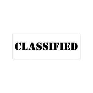 CLASSIFIED RUBBER STAMP