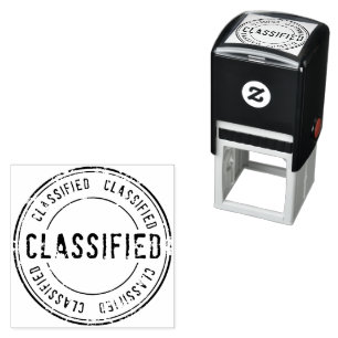 Classified, Top Secret, Cofidential Self-inking Stamp