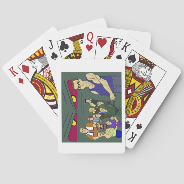 classmates anime inspired  playing cards (Back)