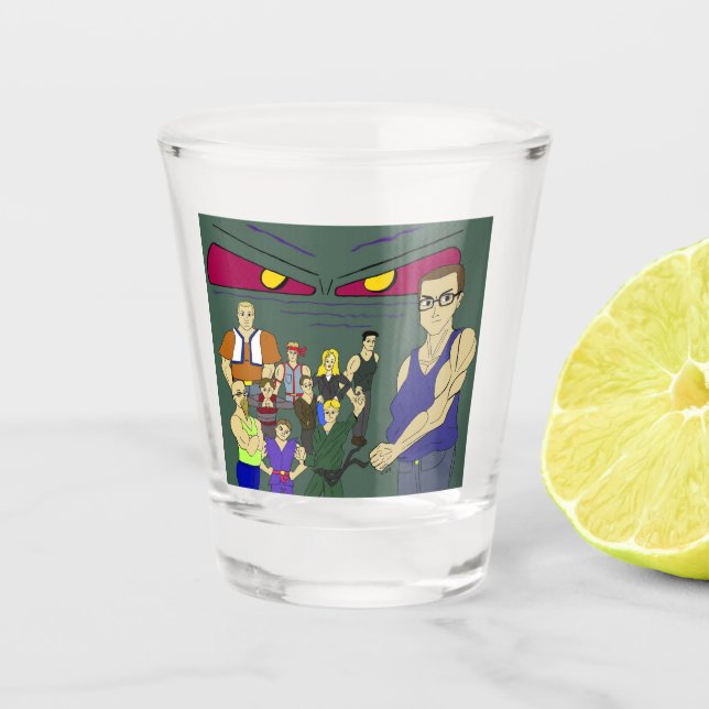 classmates anime inspired  shot glass (Front)