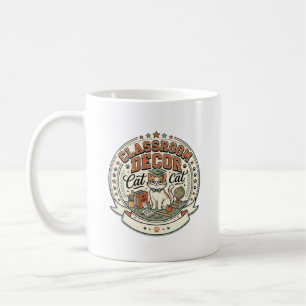 Classroom Decor Cat Classroom Decor Cat Vintage Ve Coffee Mug
