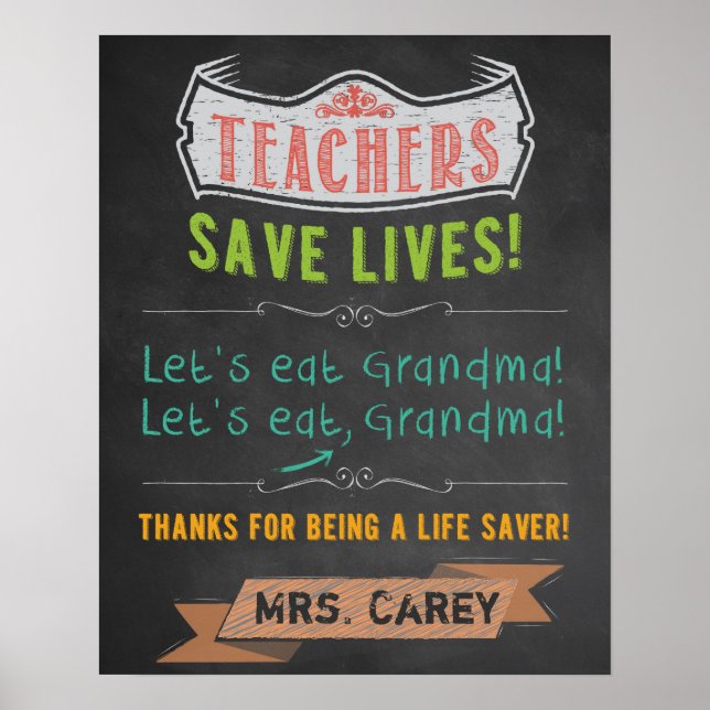 Classroom Decor - Teacher Appreciation (Front)