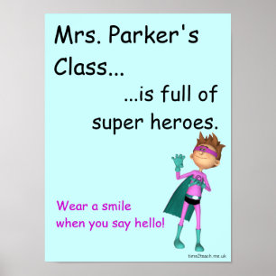 Classroom door Poster / sign