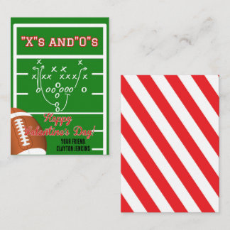 Classroom Football Valentine's Day Card