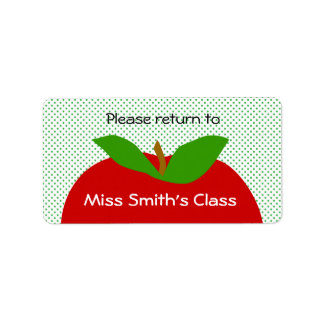 Classroom Label Please Return - apples
