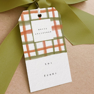 Classroom Plaid Gift Tags   A
