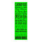 Classroom Rules Poster (Lime Green), 12" x 36"