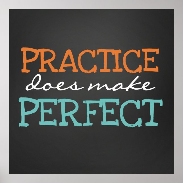 Classroom School Teacher Quote Chalkboard Poster (Front)