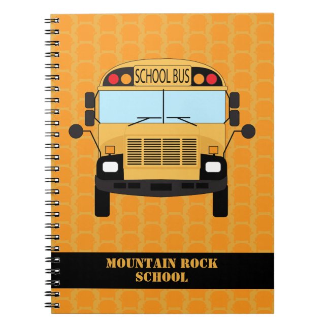 Classroom Teacher and Yellow School Bus Driver Notebook (Front)