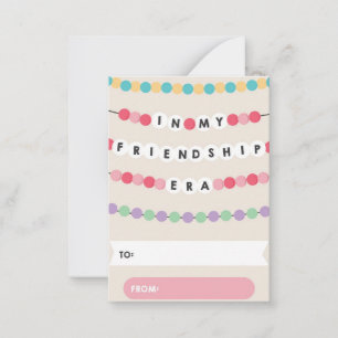 Classroom Valentine Friendship Bracelet Card