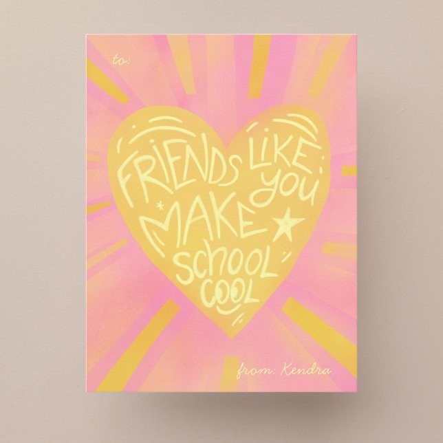 Classroom Valentine’s Day Card for school friends  (Creator Uploaded)