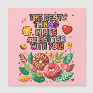 Classroom Valentine's Day Boho Doughnuts and Flowe