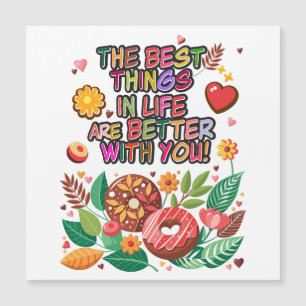 Classroom Valentine's Day Boho Doughnuts and Flowe