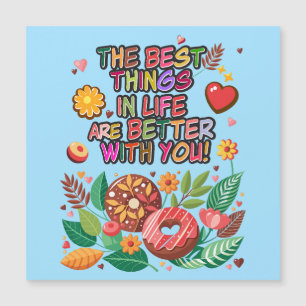 Classroom Valentine's Day Boho Doughnuts and Flowe