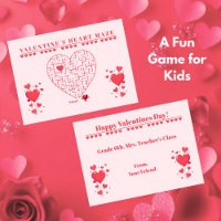 Classroom Valentine's Day Card Game-Maze