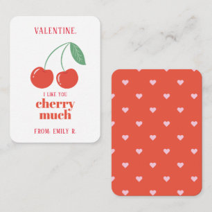 Classroom Valentine's Day Cherry Much Card