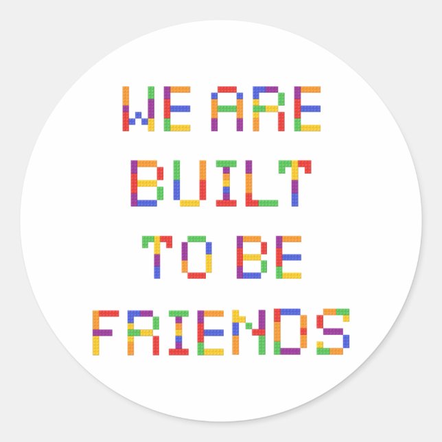 Classroom Valentine's Day Classic Round Sticker (Front)