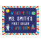 Classroom Welcome Sign in Outer Space Theme