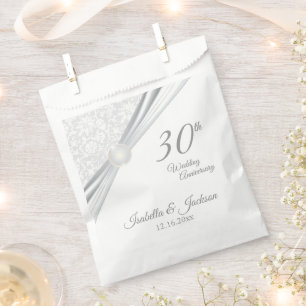 Classy 30th Wedding Anniversary Design Favour Bags