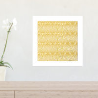 Classy Abstract Art Deco Square Fan Pattern Gold