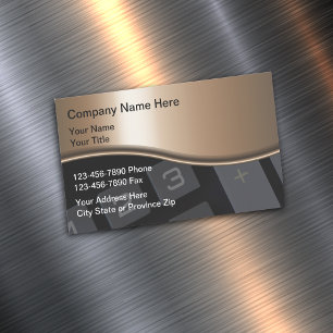 Classy Accountant Business Card Magnets