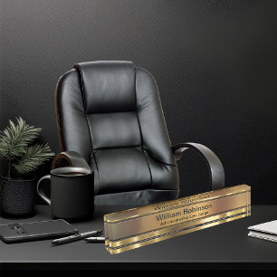 Classy Administrative Law Judge Desk Name Plaque Nameplate