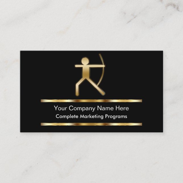 Classy Advertising Business Cards (Front)