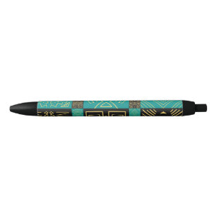 Classy African Tiles Line Art Pattern        Black Ink Pen