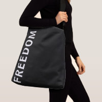 Classy and simple black and white Freedom text