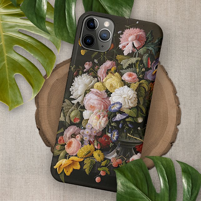 Classy Antique Floral Still Life Fine Art Painting iPhone Case (Creator Uploaded)