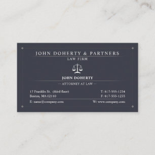 Classy Attorney at Law   Lawyer  Business Card