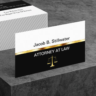 Classy Attorney Business Cards