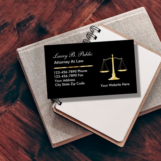 Classy Attorney Business Cards (Creator Uploaded)
