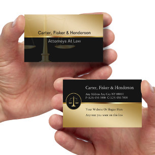 Classy Attorney Business Cards
