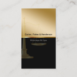 Classy Attorney Business Cards