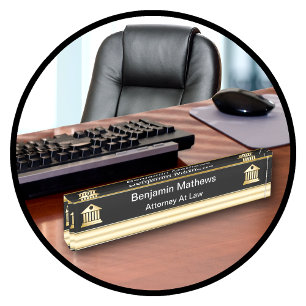 Classy Attorney Executive Desk Name Plates