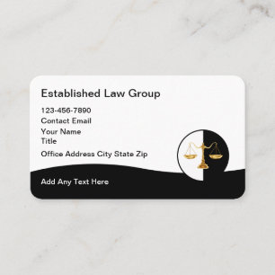 Classy Attorney Logo Business Cards Design