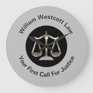 Classy Attorney Office Wall Clock Template