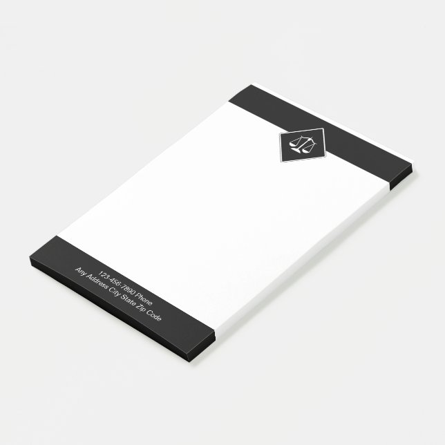 Classy Attorney Theme Sticky Post Memo Notes (Angled)