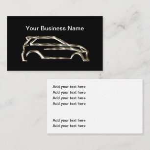 Classy Automotive Business Card Cool Design