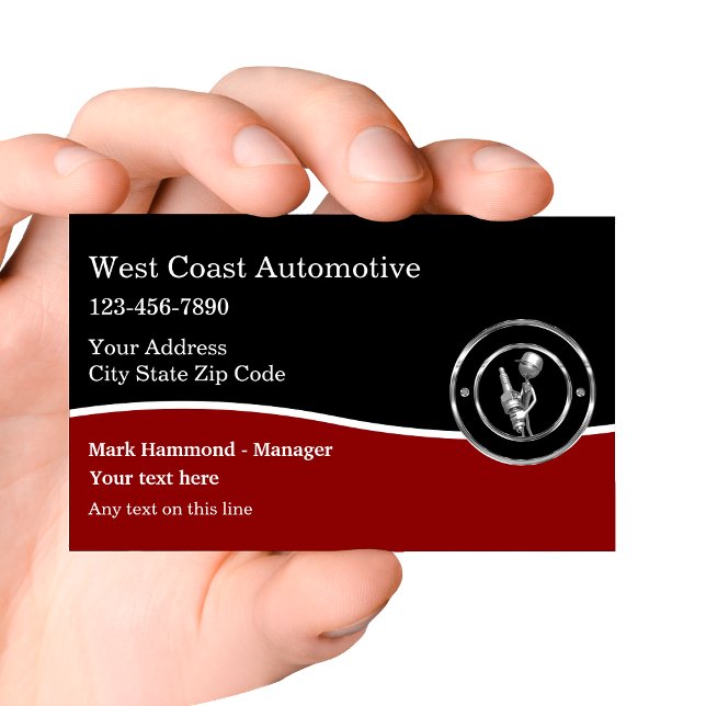 Classy Automotive Services Business Cards (Creator Uploaded)