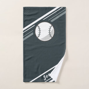 Classy Baseball Player Coach Gift Personalised Hand Towel
