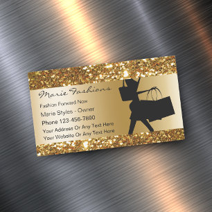 Classy Beauty Fashion Magnetic Business Card