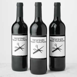 Classy Beauty Salon Courtesy Drink Wine Label