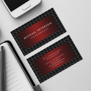 Classy Black and Red Business Card