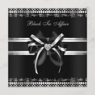 Classy Black and Silver Invite