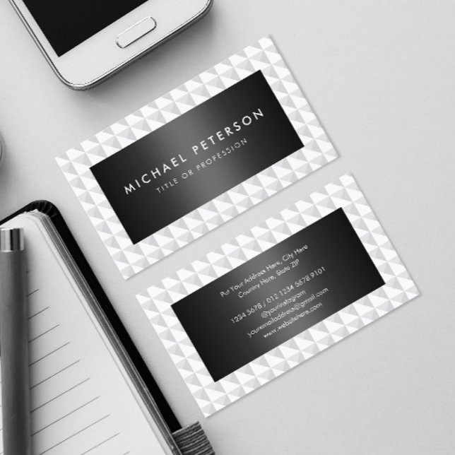 Classy Black and White Business Card (Creator Uploaded)